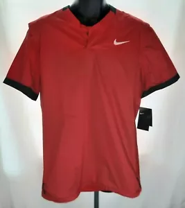 Men's Nike Polyester Baseball Pullover Medium NWT Red - Picture 1 of 2