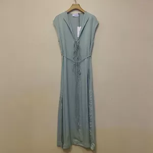 Bondi Born Maxi Dress Size Small Blue Japanese Fabric Ties Made In Australia - Picture 1 of 12