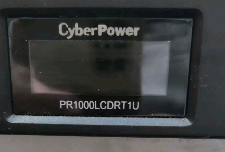CyberPower PR1000LCDRT1U Smart App 1000 VA / 800 W Sine Wave 1U RT LCD UPS - Image 1 of 3