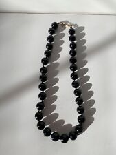 Thin Black Onyx Choker  Necklace 