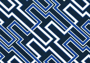 Premier Prints Jasper Cabolt Blue Off White Outdoor Drapery Upholstery - Picture 1 of 2