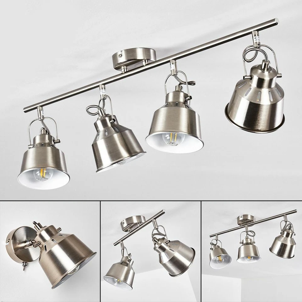 HOFSTEIN Vintage Wand Decken Beleuchtung Flur Strahler Stahl Wohn Schlaf Zimmer Lampen