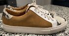 Patricia Green A Mano Layla Lace Up Sneakers Cognac & Snake Sz 9.5