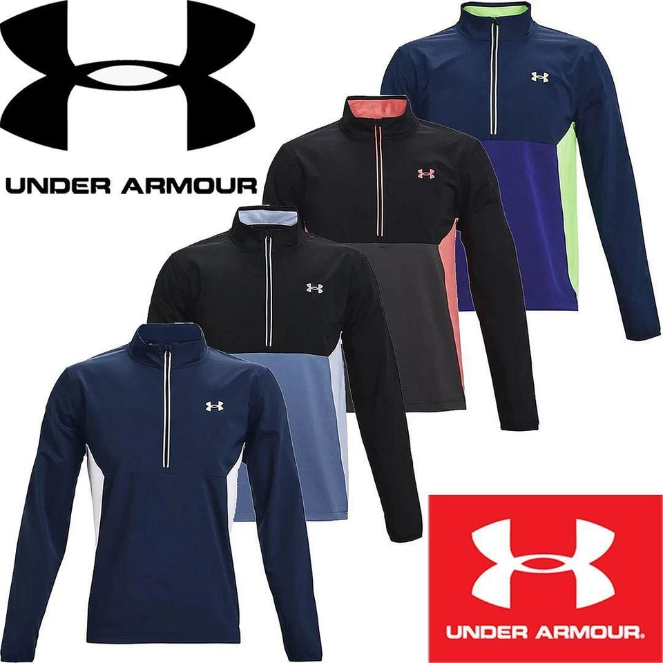 UNDER ARMOUR GOLF MENS UA STORM WINDSTRIKE 1/2 ZIP WINDPROOF GOLF PULLOVER - Image 1 of 1