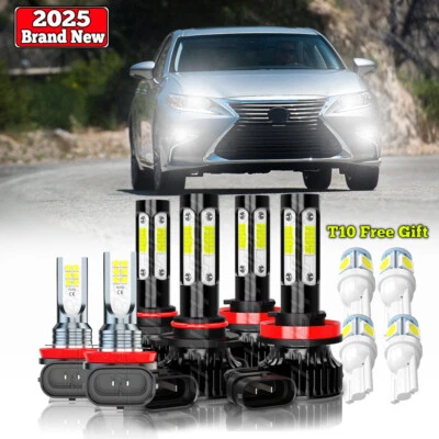 Para Lexus ES350 ES300h 2013-2015 Combo 6x 6000K Faro LED + Kit Bombillas Antiniebla Foto 1 de 4