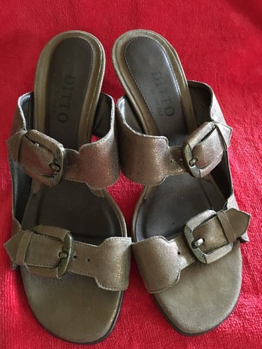 VANS SANDALI DONNA DITTO BY VAN ELI BRONZO INFRADITO SLIDE IN TACCO A GATTINO TG 6 5