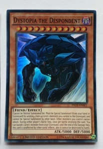 INOV-ENSE1 - Dystopia The Despondent - Limited Edition - NM - Super Rare- Yugioh - Picture 1 of 2