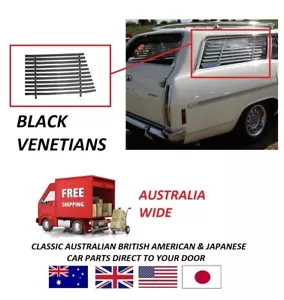 FORD FALCON XA XB XC STATION WAGON BLACK INTERNAL CARGO WINDOW VENETIANS - Picture 1 of 1