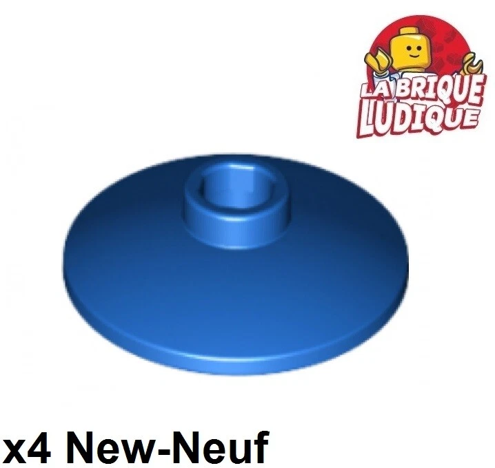 Lego - 4x Dish disque radar coupelle 2x2 bleu/blue 4740 NEUF - Photo 1/1