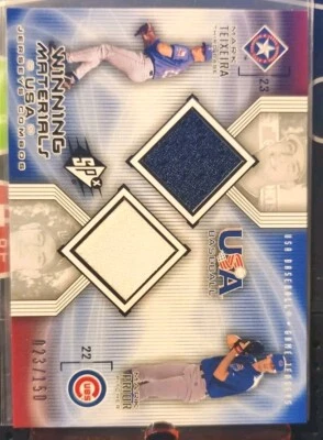  Mark Teixeira & Mark Prior 2002 SPx USA Combos #d 23/150 - Image 1 of 3