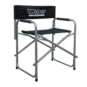 Weber Werkeholics Regiestuhl Campingstuhl Klappstuhl Faltstuhl schwarz faltbar - Bild 1 von 6