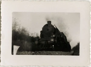 PHOTO ANCIENNE - VINTAGE SNAPSHOT - TRAIN LOCOMOTIVE - Imagen 1 de 1