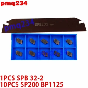 Portautensili scanalatura tornio CNC esterno SPB 32-2 + inserti in carburo SP200 BP1125 - Foto 1 di 5