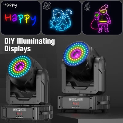 5W 3D RGB Laser Animation Moving Head Light Full-Color Effect Stage DJ Beam Show - Image 1 of 4