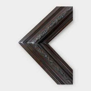20 x 30 In Stock-Classic style wood picture frame, DARK WALNUT, hand stained - Picture 1 of 10