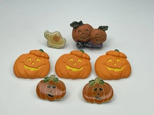 Brosche Anstecknadel Kürbis Herbst Set Jack O Laterne Geist Halloween Saisonal 7 Insgesamt - Bild 1 von 11