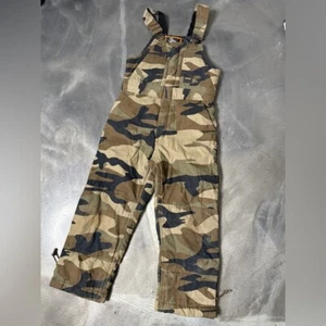 Walls Camo Overalls Grow System Cotton Blend Kids Medium - Picture 1 of 8