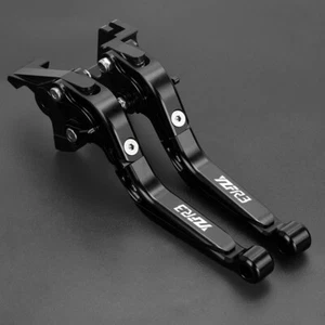 Motorcycle Adjustable Brake Clutch Levers For YAMAHA YZFR3 YZFR6 Accessories NEW - Picture 1 of 28
