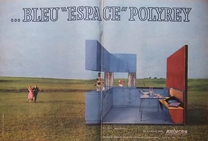 PUBLICITÉ BLEU ESPACE POLYREY GAI ET VRAIMENT SOLIDE - Foto 1 di 1