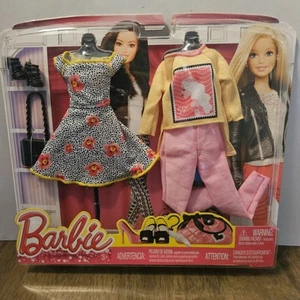 Barbie 2 Pack Black Dress Stamp Shirt Fashion Outfits 2014 CFY06 - Picture 1 of 7