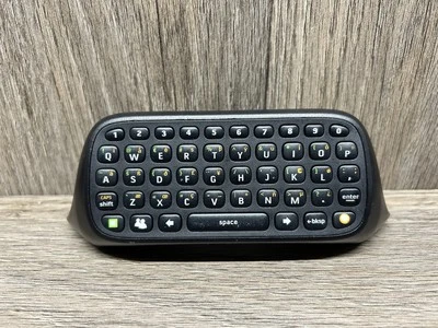 Official Xbox 360 ChatPad Black Controller Keyboard X852479-001  - Image 1 of 2