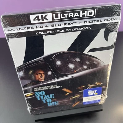 No Time to Die (4K UHD•Blu-ray, 2021) Limited Edition Steelbook • 007 • Bond OOP - Image 1 of 4