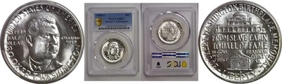 1949-S 50C Booker T. Washington Commemorative Half Dollar PCGS MS-67 - Image 1 of 3