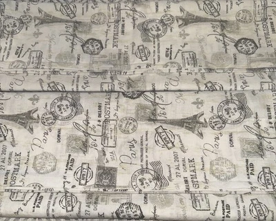 Juego de 2 fundas de almohada con motivo París 100 % algodón The Armoire Queen Foto 1 de 4