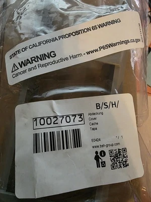 Nueva pieza de cubierta para lavavajillas Bosch 10027073 Foto 1 de 2