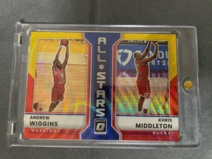 2022-23 Donruss Optic All-Stars Gold /99 Red Wave Prizm Wiggins & Middleton #7 - Bild 1 von 2