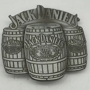 Jack Daniels Whiskey Three Barrels 2005 Collectable Pewter Vtg. Belt Buckle - Picture 1 of 3