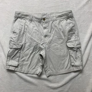 Croft & Barrow Cargo Shorts Mens 40x8 Beige Cotton - Picture 1 of 8