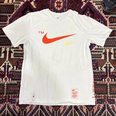 Camiseta Nike Hombre Ropa Deportiva Blanca-Roja-Amarilla Talla L Buen Estado #23  Foto 1 de 4