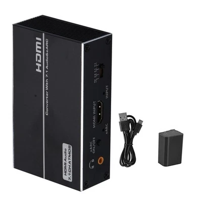 4K 120Hz 1 en 1 salida HDMI extractor de audio divisor convertidor DMI EARC extractor Foto 1 de 4