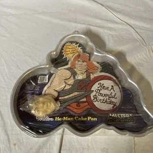 Vintage Wilton He Man Metal Cake Pan Mattel 1983 Masters of the Universe - Picture 1 of 6