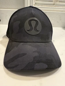 Lululemon Logo Mesh Back Adjustable Strap Cap / Trucker Hat (Camo) - Picture 1 of 9