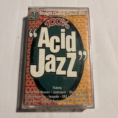 Various 100% Acid Jazz CASSETTE ALBUM Telstar STAC 2733 Jamiroquai Incognit, vgc - Image 1 of 4