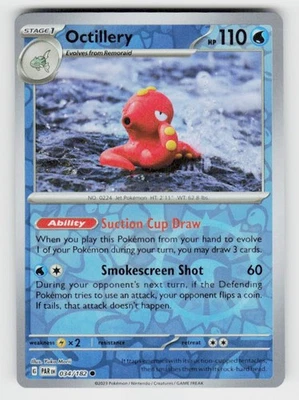 SV04: Paradox Rift #034/182 Octillery Reverse Holo - Image 1 of 2