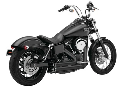 Sistema de exaustão Cobra Speedster 909 - Bicicleta de rua preta motocicleta 6708B - Imagem 1 de 4