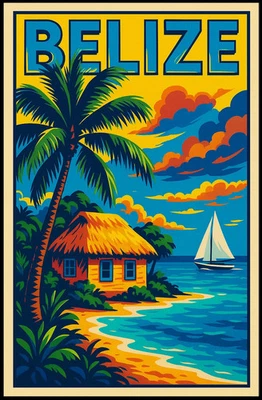 Póster de escape tropical de Belice Foto 1 de 4