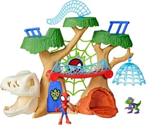 Spidey and Friends Dino Web Treehouse Action Figure Playset - Picture 1 of 6
