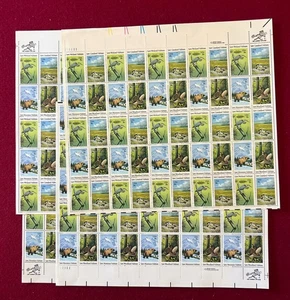 US SCOTT 1921-24 Save Wetlands, Grassland, Woodland Habitats 4 Matched sheets - Picture 1 of 1