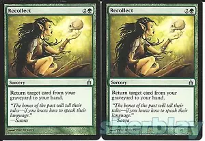 Magic The Gathering Magic The Gathering TCG RAVNICA 2X Recollect Sorcery Green 178/306 Magic The Gathering - Imagen 1 de 1