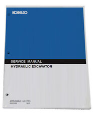 KOBELCO SK45sr 2 Excavator Service Manual Repair Technical Shop Book