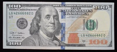 $100 dollar bill 2009A (SKU#86) - Image 1 of 2