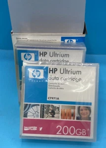 HP LTO Ultrium Data Tape Cartridge 200GB C7971A Pack of 5 (OFFERS WELCOME) - Afbeelding 1 van 1