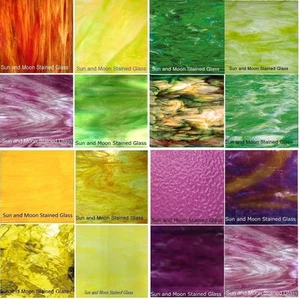 Stained glass sheet - Variety color - Stained glass sheets and Mosaic Glass - Picture 1 of 21