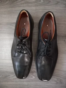 Mens Clarks Unstructured 28044 Unkenneth Way Oxford Black Size 10.5W - Picture 1 of 24