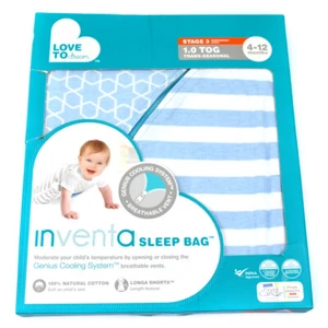 Love to Dream inVENTA Baby Sleep Bag Sack 4-12M Light Blue 1.0 TOG Stage 3 TS - Picture 1 of 6