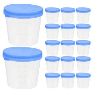 50 Pcs Sample Jar with Lid Man Urine Cups Container for Taking Collector - Picture 1 of 11